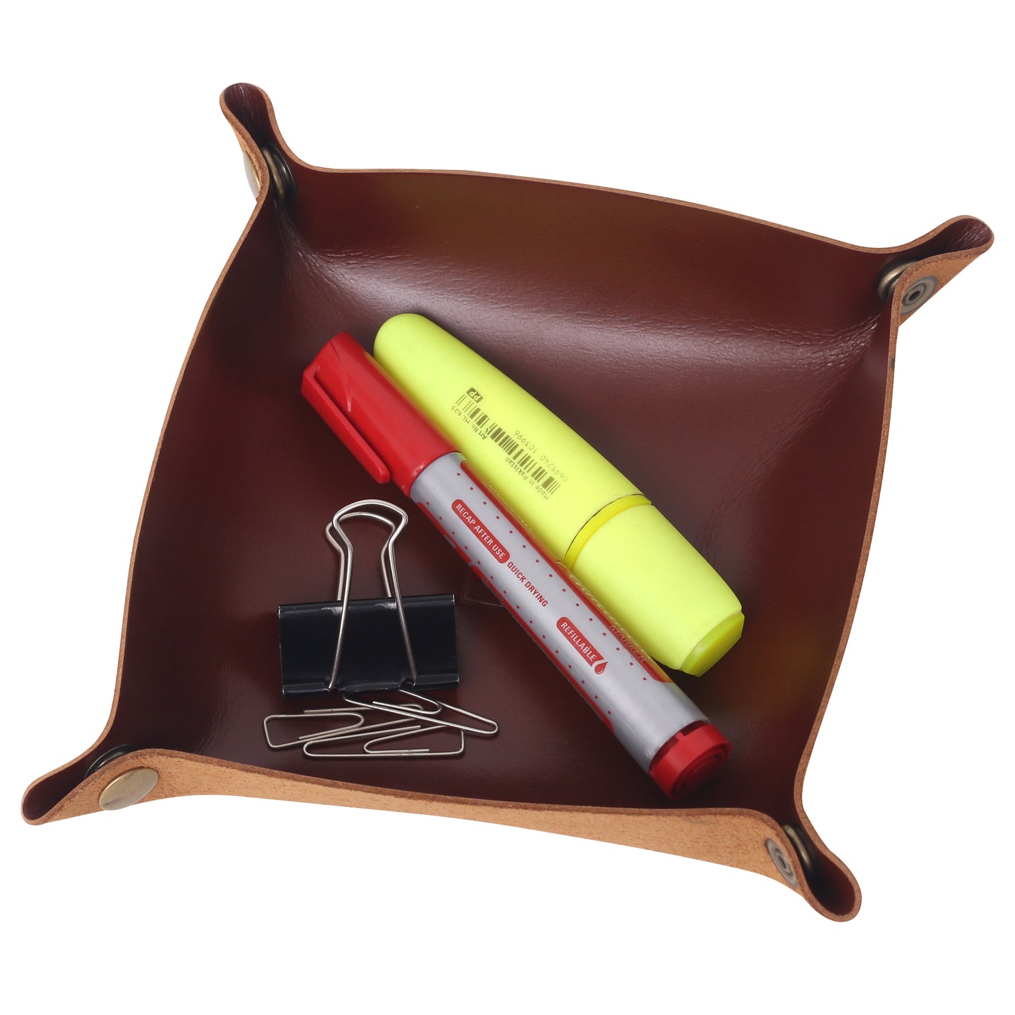 ORGANIZER TRAY® Premium Leather Tray for Home & Office