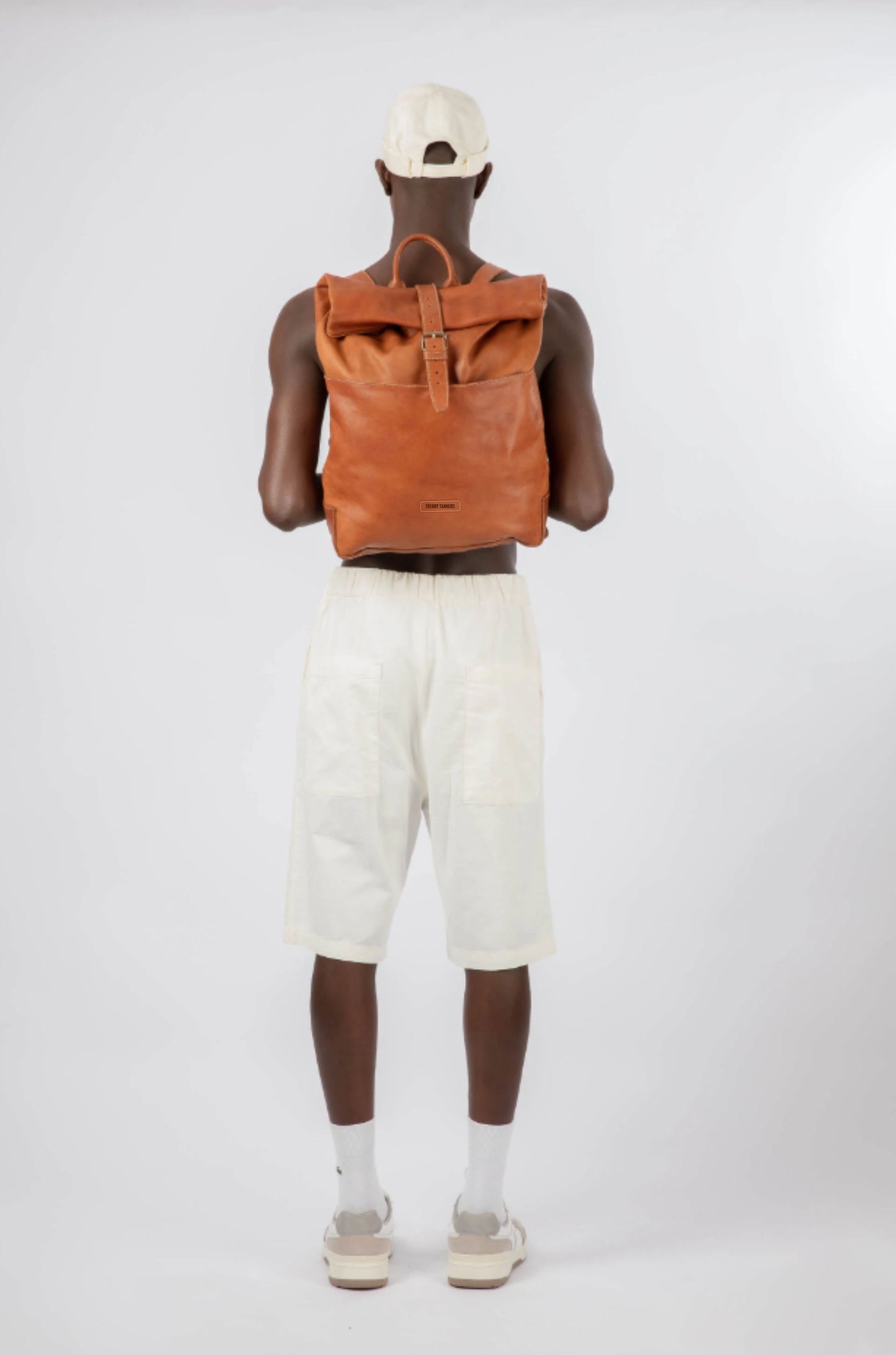Soft Leather Rolltop Backpack 16" (BennyBee Series)