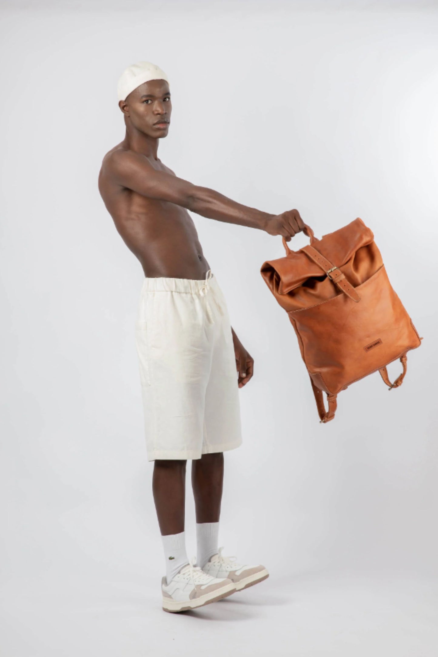 Soft Leather Rolltop Backpack 16" (BennyBee Series)