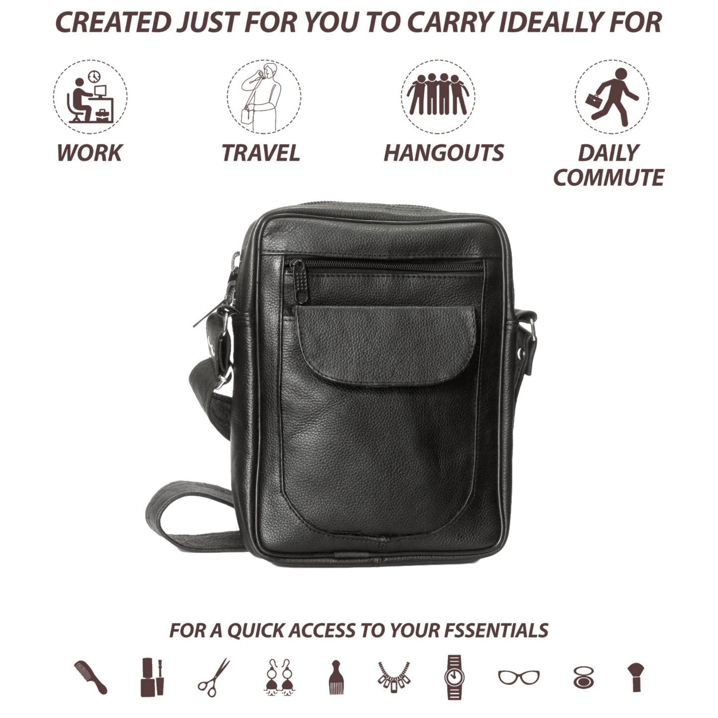 TanX BAG® HandCrafted Crossbody Messenger Bag